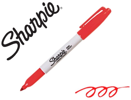 Sharpie - Marqueur Indélébile - Pointe Fine 0.9mm - Rouge